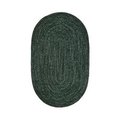 Work-Of-Art 22 x 40 in. Chenille Reversible Rug - Emerald & Diluth Tweed WO2635548